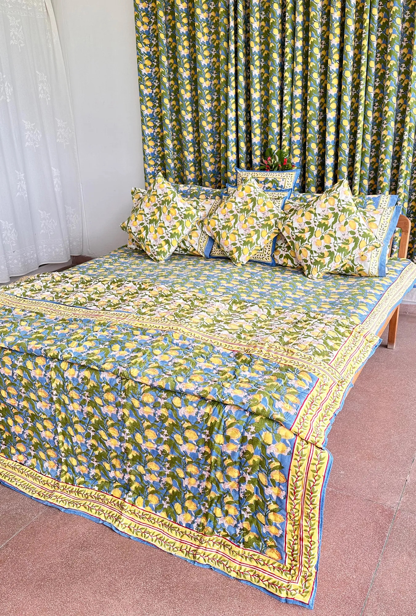 Buy hand block printed bedsheets Online