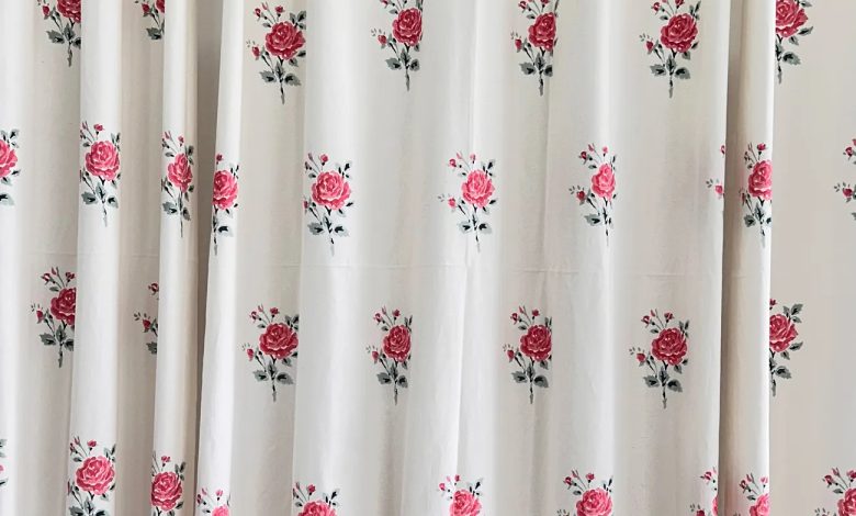 hand Block Printed window curtains